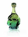 Illustration of a twisted glass bottle containing a magic potion
