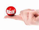 Risk concept on finger, shallow DOF, there is no infringement of trademark copyright