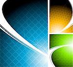 Three bright abstract backgrounds - eps 10