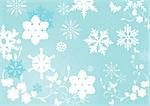 vector illustration of snowflake background