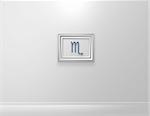 picture frame with scorpio symbol - 3d illustration