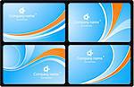 Vector business cards (set template)