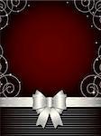 Elegant design  background with shiny decoration and silver bow