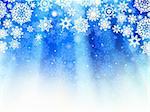 Christmas light blue background. EPS 8 vector file included