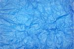 crumple blue paper for use as background