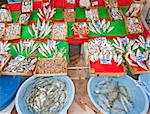 Fresh fish on display at the fish market in Istanbul, Turkey