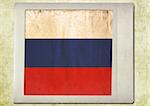 flag of vintage instant photo,russian