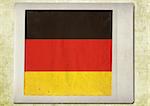 flag of vintage instant photo,germany