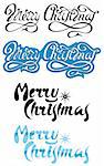 Merry Christmas, holiday’s inscription, vector illustration