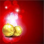christmas vector bals on light glowing background