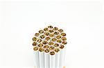 a bunch of cigarette isolated on white