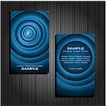 Vector abstract creative business cards (set template)