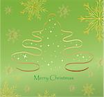 Christmas Tree Vector background illustration