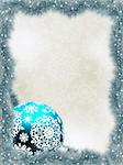Elegant christmas with snowflakes tree branches. EPS 8 vector file included