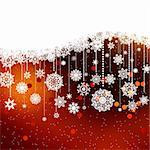 Christmas background with snowflakes. EPS 8 vector file included