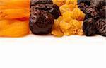 dried apricots, raisins and  dates