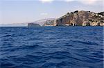 Cape Nao in Mediterranean Sea Spain on blue summer day