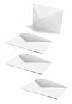 Blank Envelopes on Isolated White Background