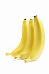 Bananas on Isolated White Background