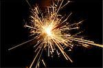 holiday sparkler with copyspace on xmas or new year