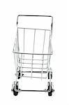 Miniature Shopping Trolley Isolated with White Background