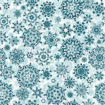 Light blue christmas seamless pattern / texture with snowflakes. EPS 8 vector file included