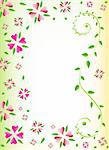 Floral background, place for your text, vector