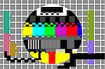 illustration of television color test pattern