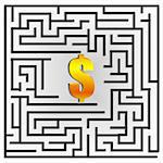 illustration of dollar maze