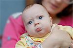 Little 4-month boy pouts his lips