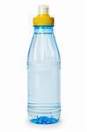 Bottle of water isolated on the white background