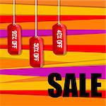 illustration of sale and discount tags