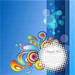 illustration of abstract colorful background