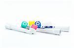 Electric toothbrush head on white