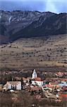 Romanian village in a mountainous region. Location: Rametea, Transylvania