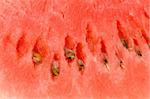Extreme close up of the red watermelon