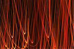 Vivid Orange Abstract Strings Background Series