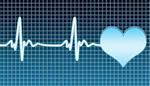 Illustration of cardiogram of fighting heart of man