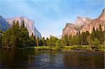 Merced River meadows, Yosemite Valley, Yosemite National Park, California, USA