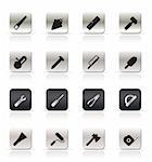 Construction and Building Tools icons - Vector Icon Set