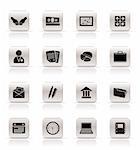 Simple Business and office icons - Vector Icon Set