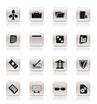 Simple Business and Office Icons - Vector Icon Set 2