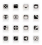 Phone  Performance, Internet and Office Icons - Vector Icon Set