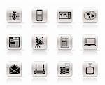 Simple Communication and Business Icons - Vector Icon Set