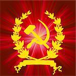 Soviet communistic background. EPS 8 vector file included