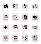 Simple Internet and Website Icons - Vector Icon Set