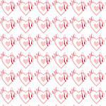 Seamless pattern with hearts and words "love". Vector art in Adobe illustrator EPS format, compressed in a zip file. The different graphics are all on separate layers so they can easily be moved or edited individually.
