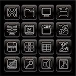 Phone  Performance, Internet and Office Icons - Vector Icon Set