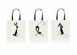 Design of shopping bag - bunny, cat and dog