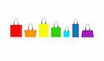 Shopping bags isolated for your design